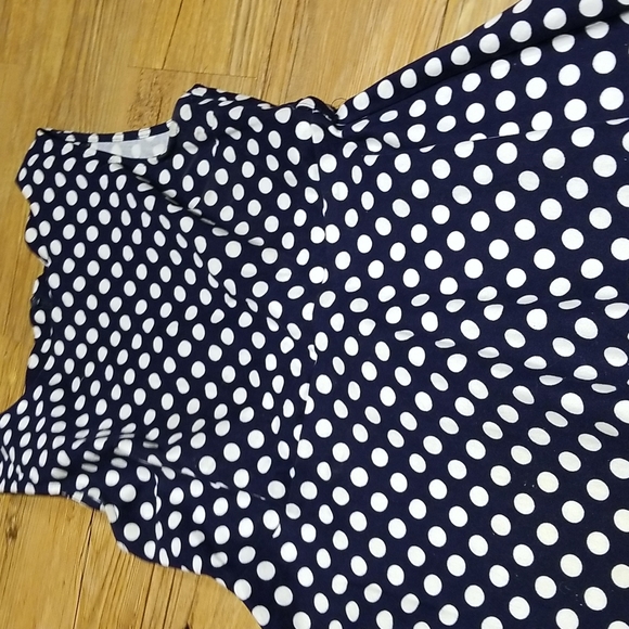 Miusol navy white dot sleeveless dress like new sz M - Picture 2 of 4